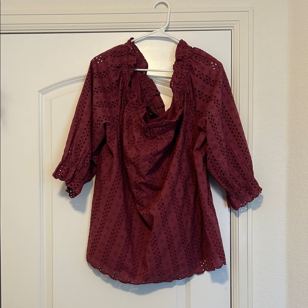NWT Lane Bryant Women’s Pink/Purple Blouse Size 22/24
